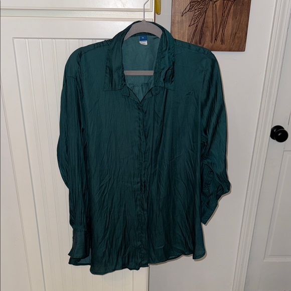 Old Navy Tops - Old Navy Dark Green Button Down Shirt